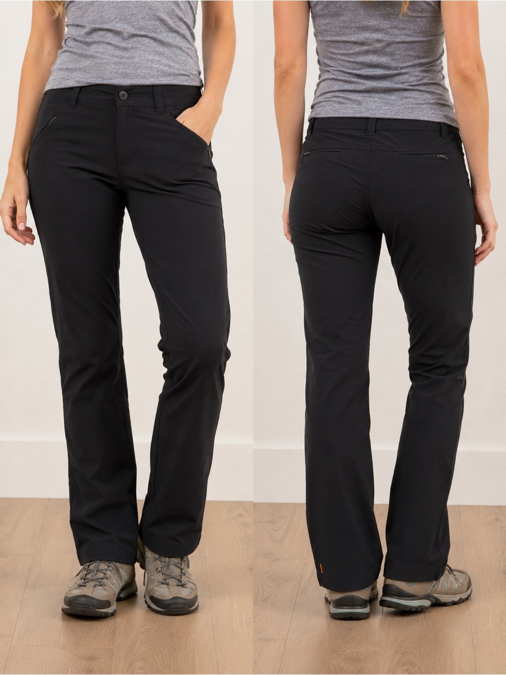 LUCY Walkabout Collection Black Hiking Travel Pants XS
